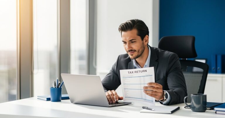 Entrepreneur analysant les avantages et inconvénients de la SASU sur son ordinateur portable